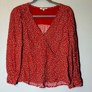 MADEWELL women’s XS red long sleeve shirt